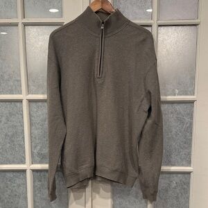 Tommy Bahama Men's Green Half-Zip Sweater